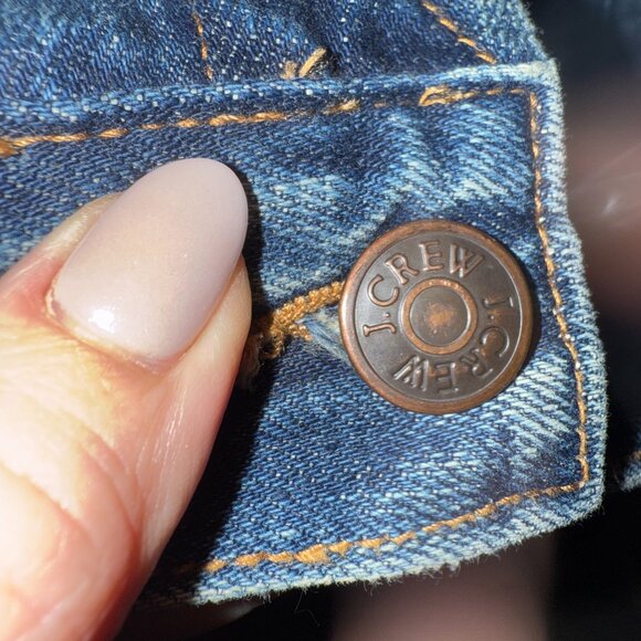 J Crew Indigo 6 button Jean Jacket Size M - Picture 8 of 8